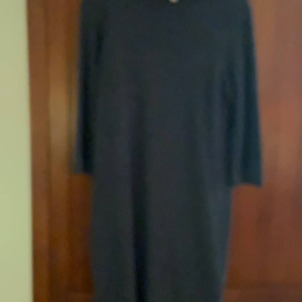 Charcoal grey sweater dress